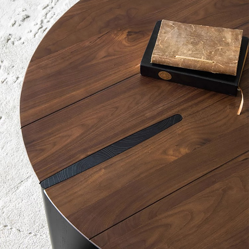 Table basse simple et moderne, Noyer foncé