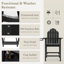 Chaise Adirondack en plastique Dutta-2039510256