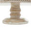 Mango wood cake stand with glass dome
