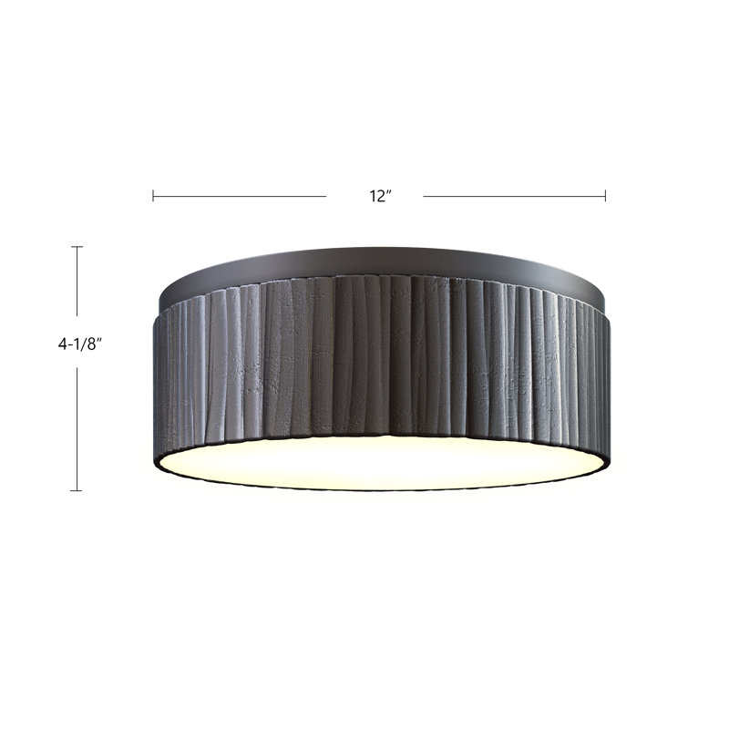 Kensington 1 - Light LED Flush Mount, Urban Bronze, Urban Bronze/White