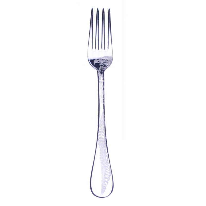 Caccia Dessert Fork - 48 Pieces, Silver