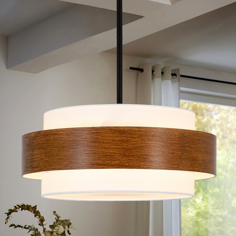 5 - Light Dimmable Drum Chandelier
