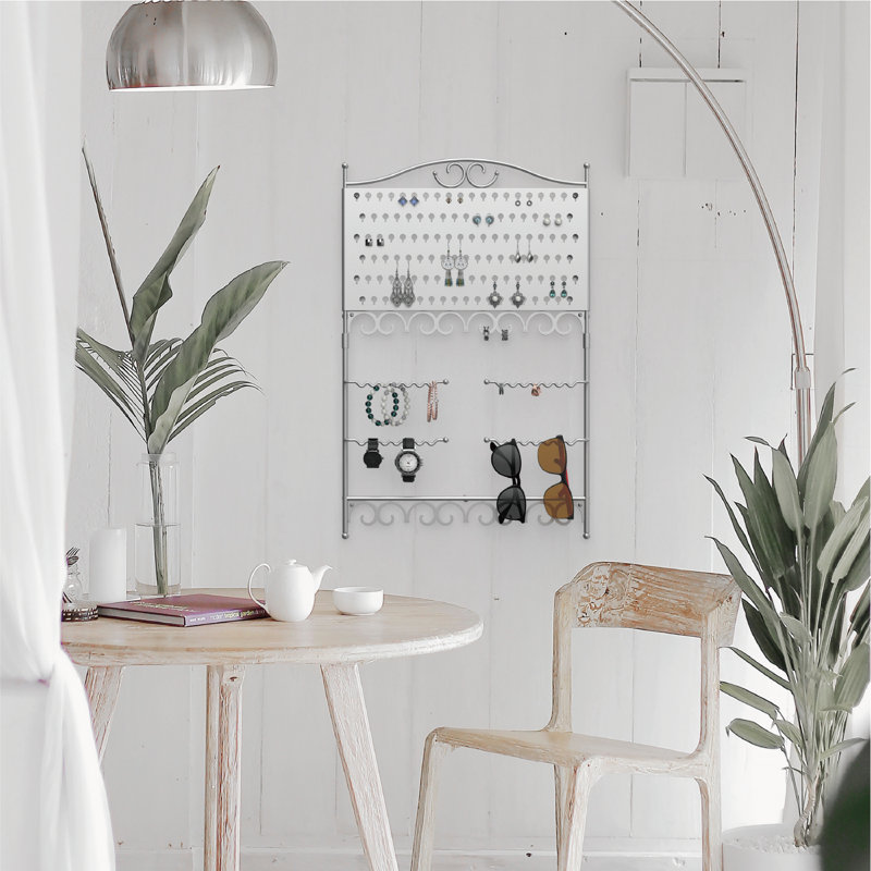 Porte-bijoux mural Deluxe, Argent