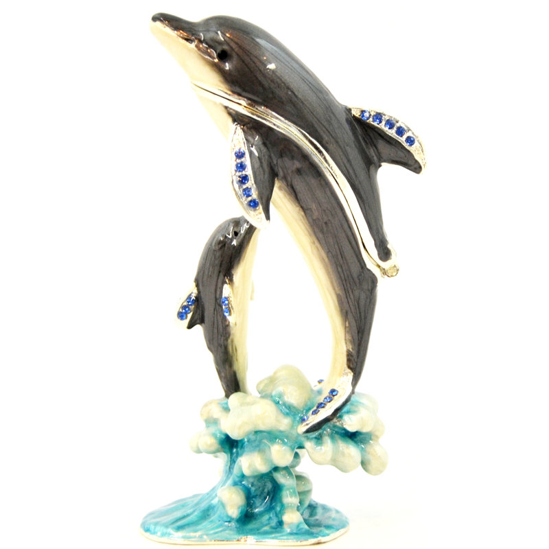 Dolphin Metal Decorative Box