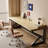 Light brown Rectangular Solid Wood writing desk-137309339-137309375