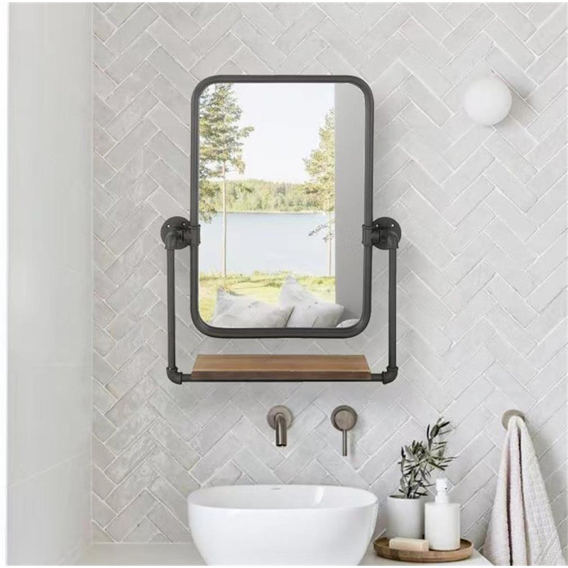 Arbutis Metal Rectangle Wall Mirror