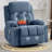 Swivel Rocker Recliner Chair With Vibration Massage And Heat For Living Room ,With Rocking Function And Side Pocket, USB Charge Port,2 Cup Holders-997261209