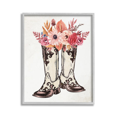 RodeoBootBouquetGicleeArtbyKimAllen