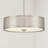 Mike 3 - Light Single Drum Pendant in Brushed Nickel-2046371714