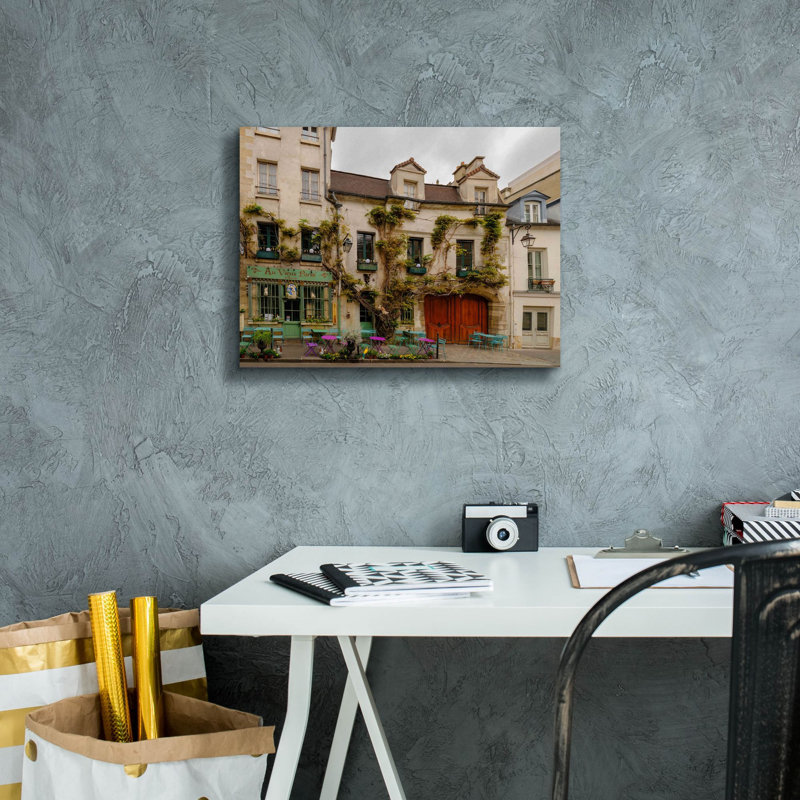 'Parisian Cafe' by Epic Portfolio Canvas Wall Art, 12" H x 16" W x 0.75" D