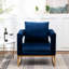 Fauteuil contemporain bleu Relax-845616116