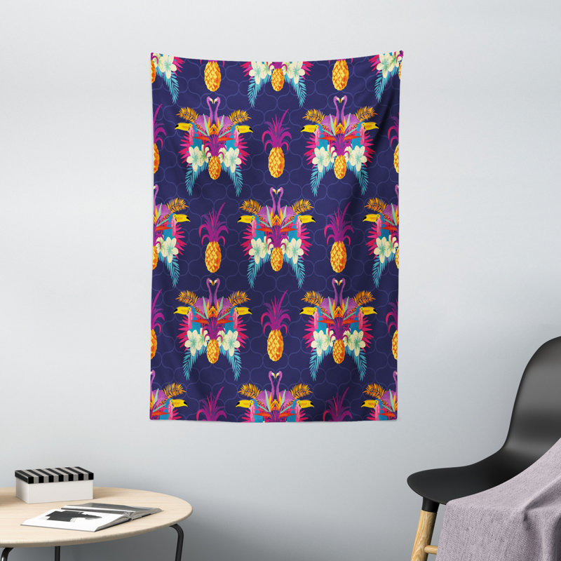 Tapisserie en polyester tropical, H 60 po x l 40 po