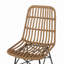Chaises de salle à manger modernes en métal et rotin Modern-1084658003