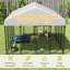 Enclos extérieur pour chien avec toit, 2,44 m x 2,44 m x 1,83 m, en grillage soudé robuste avec verrou anti-évasion