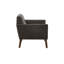 Méridienne avec accoudoirs de style moderne Mid-Century, boutons, pieds en bois de pacane massif, l 37 po x P 29,5 po, H 31,5 po, siège d'appoint, accoudoirs, confortable