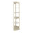Corner Lighted Curio Cabinet Corner Glass Cabinet Lighted Curio Cabinet Corner Display Case For Living Room, Curio Cabinet, Antique Collection, Wine,Bar Glass Storage Light Included,Antique White-239772235