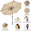 Noreene 300cm Lighted Tilt Market Parasol-1808444524-1808444526