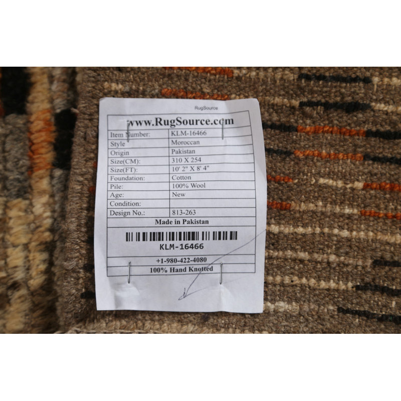 One-of-a-Kind 8'4'' X 10'2'' New Age Wool Area Rug in