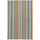Blue Heron Stripe Handwoven Cotton Rug