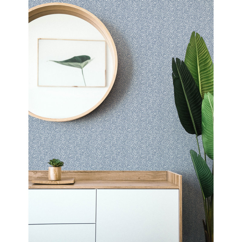 Soul Indigo Animal Print Wallpaper, Blue