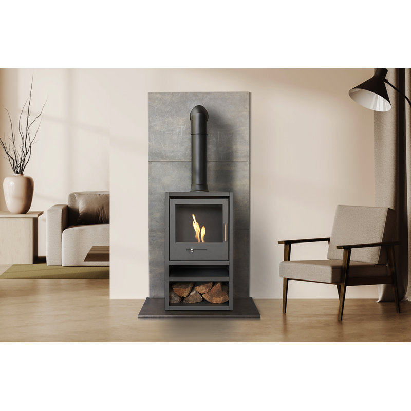 Lakeeva Ebern Designs 43cm W Grey Stove, 135 H x 43 W x 30 D cm