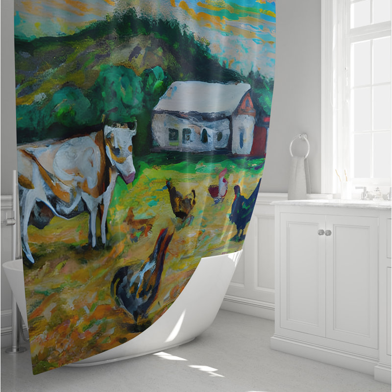 Rideau de douche Allsun, H 72 po x l 70 po