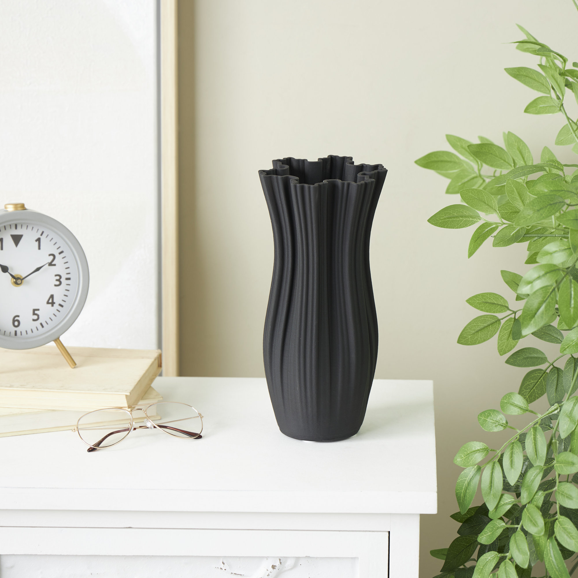 Bixler Ceramic Table Vase, 11.2" H x 4.8" W x 4.8" D