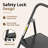 2 Step Ladder, Folding Step Stool for Adults with Wide Anti-Slip Pedal, Sturdy Portable 2 Step Stool, Lightweight, Black