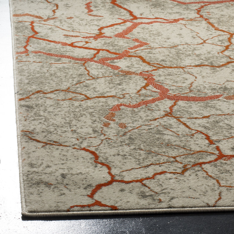 Sorrentino Porcello Performance Abstract Rug, Rectangle 6' x 9'