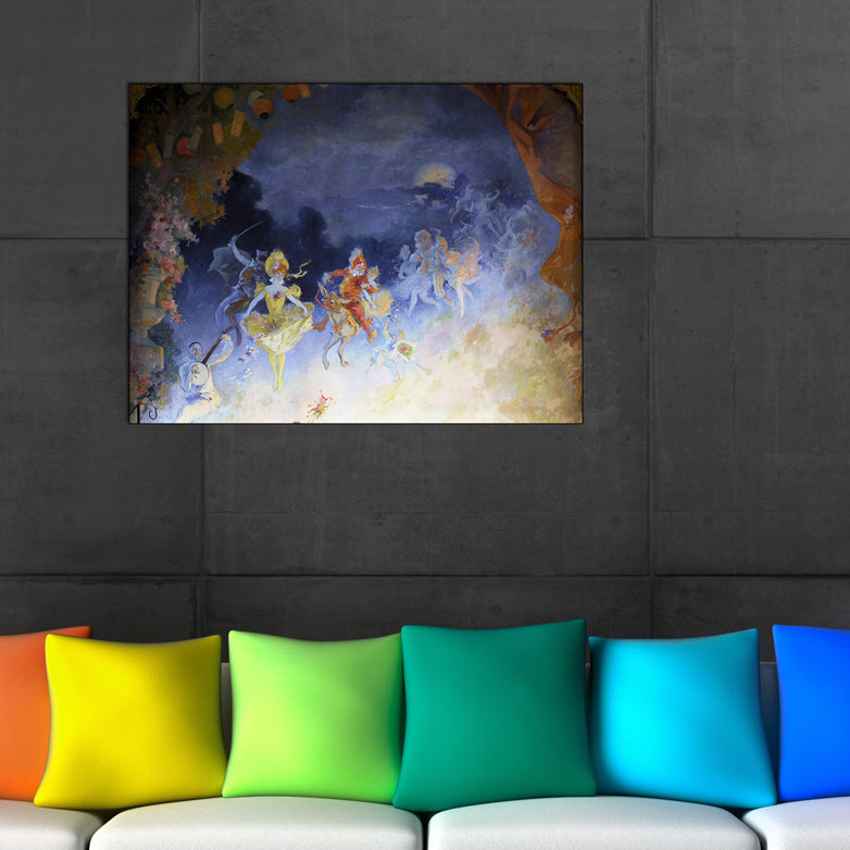 Cheret - Wrapped Canvas Painting, 60cm H x 80cm W x 1.8cm D