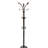 Stable Storage Solution Wood & Chrome Modern Entryway Coat Rack