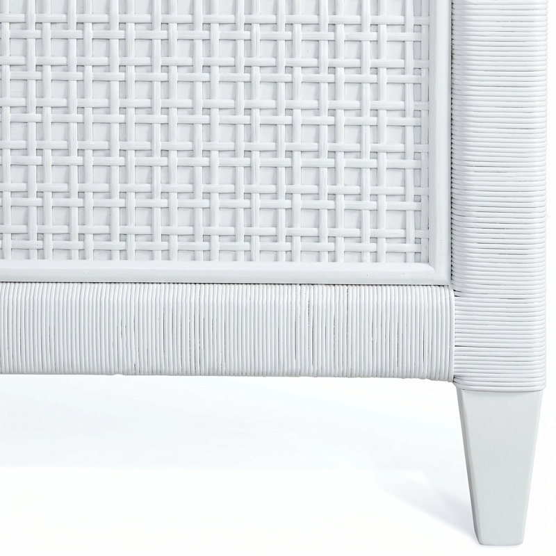 Naples Low Profile Standard Bed, King, Frost White