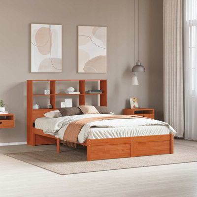 European Double (140 x 200 cm) Solid Wood Bed Frame