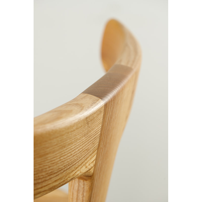 Anvil Chair With Back, Matte Ash, Bar Stool (31” Seat Height)