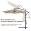 Parasol en porte-à-faux 10 pi Arabella-73844135