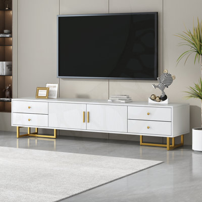 Modern TV Stand For Large-Sized Tvs, Entertainment Center With Ample Storage, Ideal For Organizing Living Room Media And Electronics