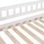 Lit superposé à escalier avec deux tiroirs et glissade