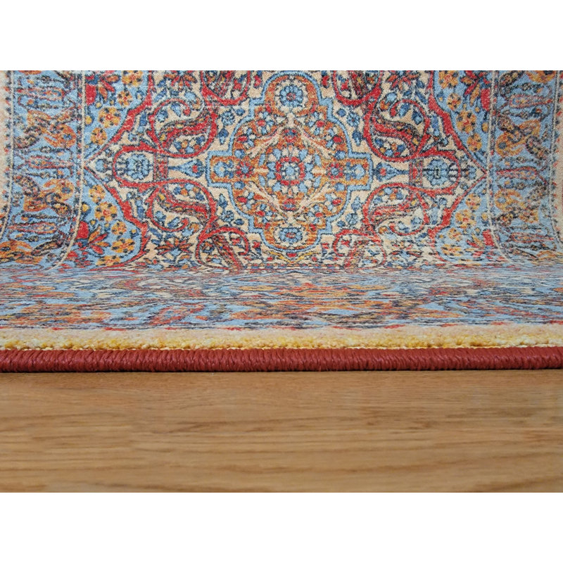 Miltiadis Premium EnduraStran Nylon Distressed Area Rug, Rectangle 7'8" x 10'9"