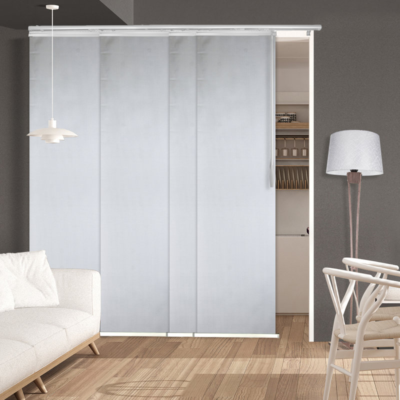 Rail extensible simple Cadet, largeur de panneau 23,5 po, L 98 po x L 94 po, Gris clair