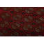 Tapis oriental rétro en laine rouge noué à la main 3 pi 3 po x 6 pi Bokhara