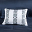 Édredon simple TG et drap - imprimé médaillon bleu marine, matériau, motif d'accessoires de lit inclus, microfibre douce, taies décoratives brodées