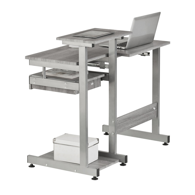 Bureau d'ordinateur complet, Gris