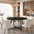 59 Inch Round Dining Table For 6 Person, Rustic Round Dining Room Table For Home Dining Room Kitchen, Circle Dining Table-40627830
