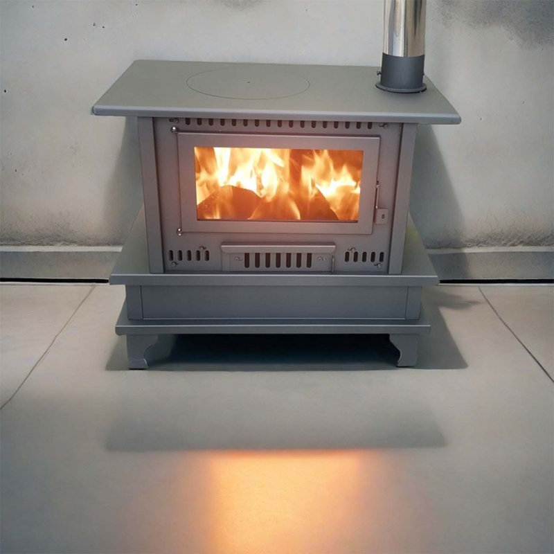 Métal pour la cuisson et bois pour le chauffage