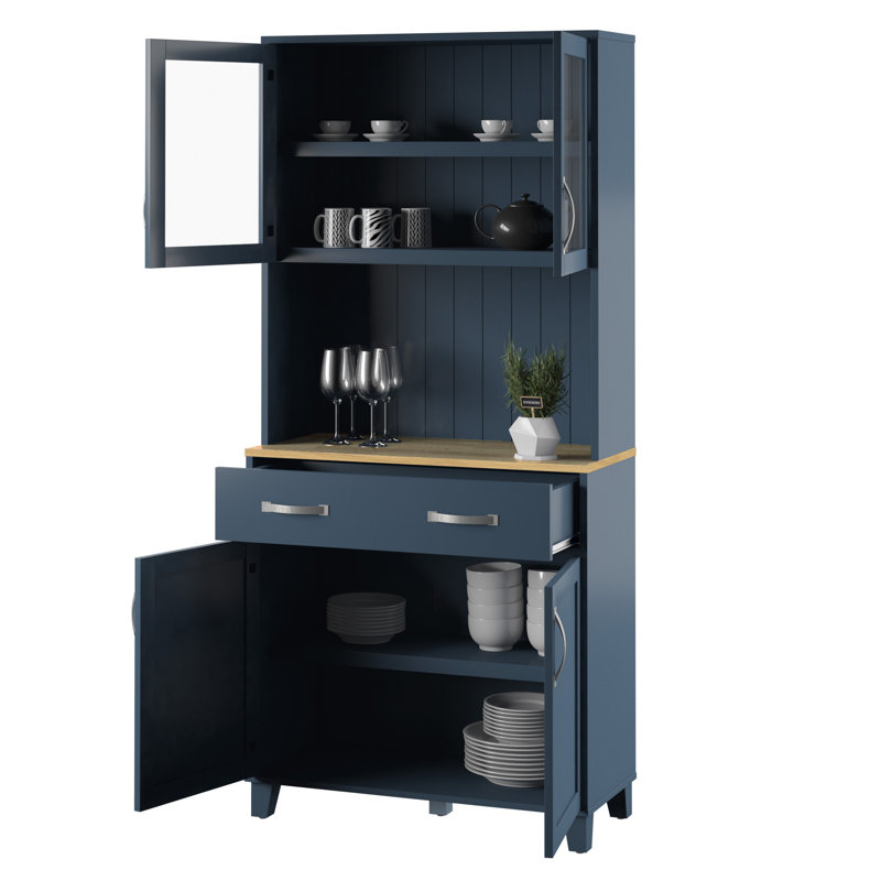 Deidra 36'' Bar Cabinet, Fontana Blue