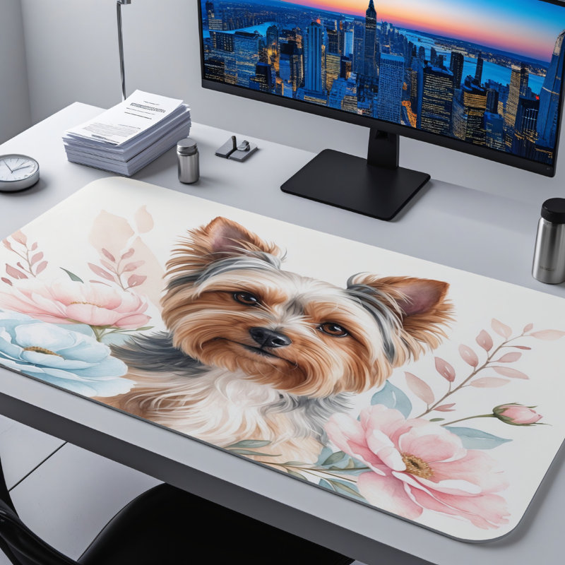 Polyester Desk Pad, 14.4x12.1