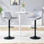 Ensemble de 2 tabourets de bar modernes pivotants réglables avec repose-pieds, convient aux bars à la maison et aux îlots de cuisine-129998371