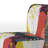 Multicolor Circle Pattern - Upholstered Patterned Accent Slipper Chair