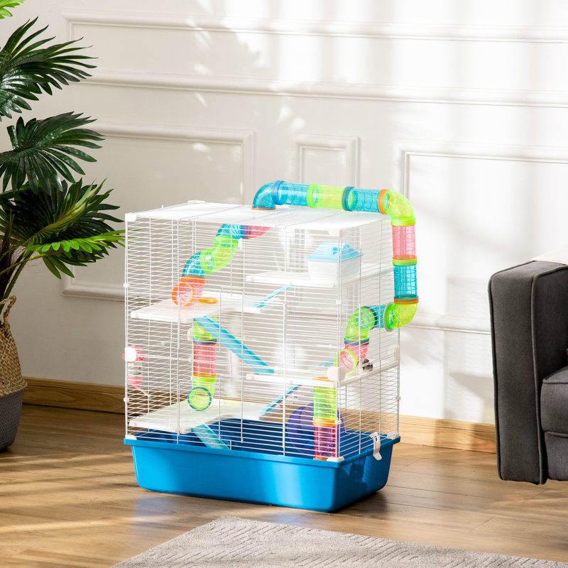 Très grande maisonnette pour hamster de 23 po - 5 avec tubes et tunnels
