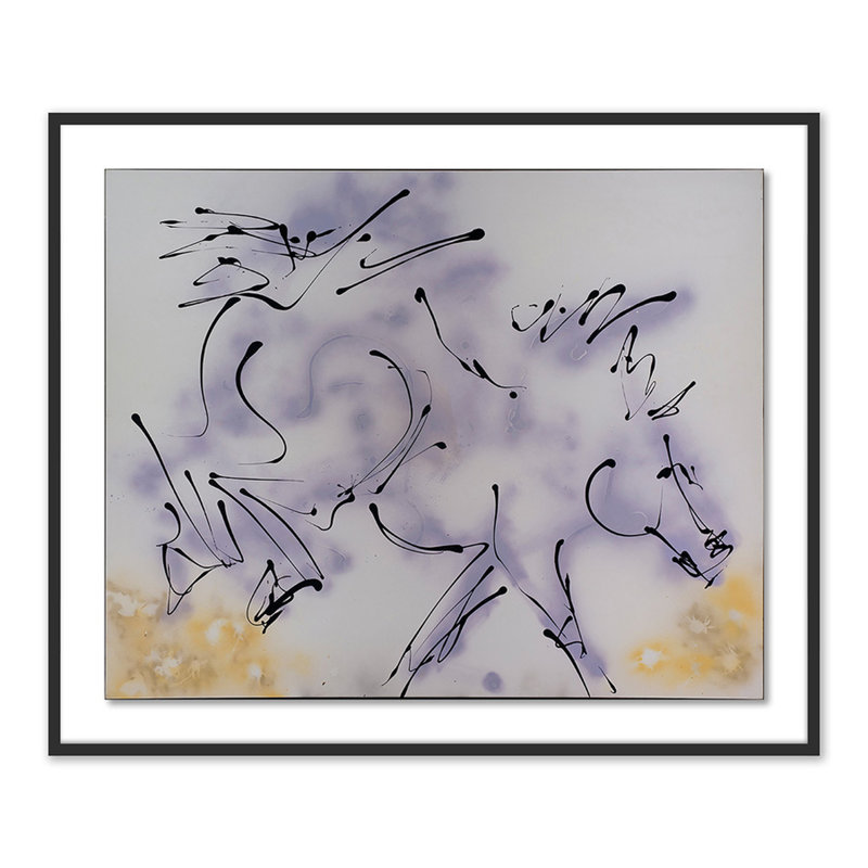 « couples ii » par donna bernstein-impression sur papier, H 40 po x l 48 po x P 2,5 po, Noir